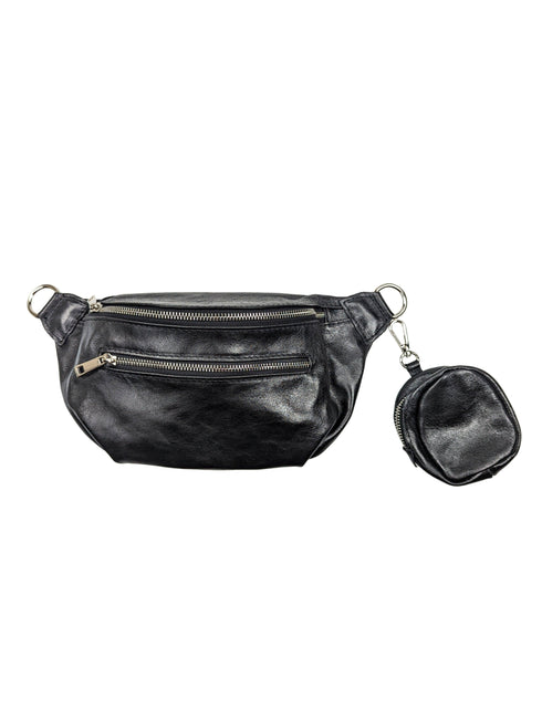 Crossbodybag mittelgroß mit zwei Reißverschlüssen und kleinem Geldbeutel extra